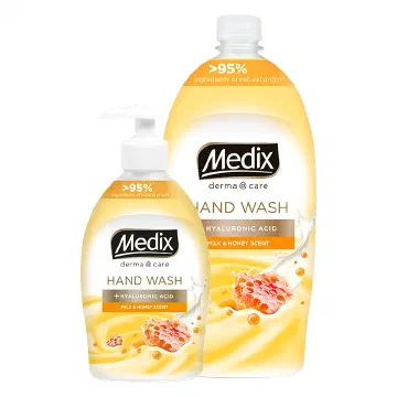 Medix Derma Care Milk & Honey Scent кремообразен течен сапун с помпа