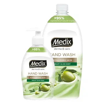 Medix Derma Care Creamy Olive кремообразен течен сапун, пълнител