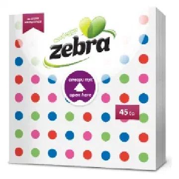 Zebra Easy Open Точки салфетки