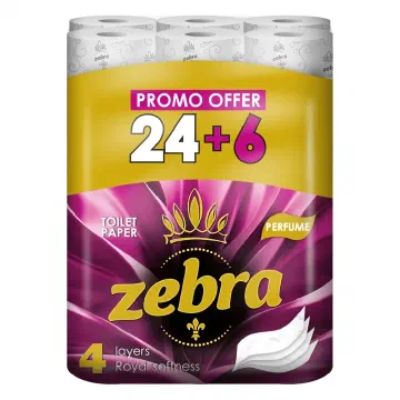 Zebra Perfume тоалетна хартия, 4 пласта
