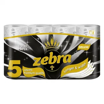 Zebra Deluxe тоалетна хартия, 5 пласта