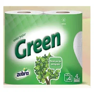 Zebra Green тоалетна хартия, 4 пласта