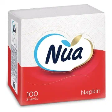 Nua бели хартиени салфетки 30×30 см