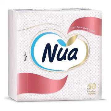 Nua Silky Soft розови салфетки 40×40 см