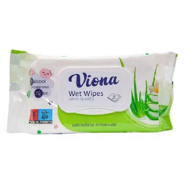 Viona Aloe Vera мокри кърпи с капак
