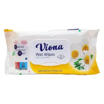 Viona Chamomile мокри кърпи с капак