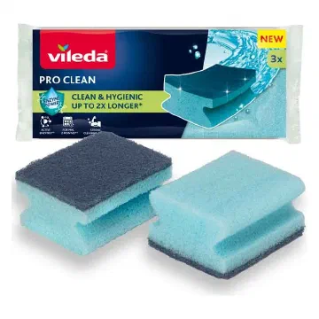 Vileda Pro Clean профилирани гъби за съдове