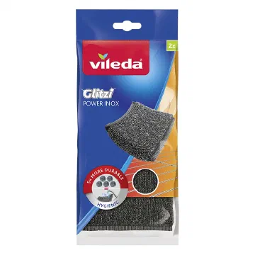 Vileda Glitzi Power Inox тел за съдове от неръждаема стомана