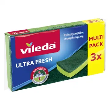 Vileda Ultra Fresh антибактериални гъби за съдове