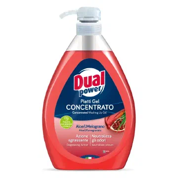 Dual Power Piatti Gel Concentrato Aloe e Melograno препарат за съдове с помпа