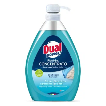 Dual Power Piatti Gel Concentrato Bicarbonato препарат за съдове с помпа