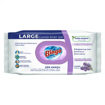 Bingo Lavender мокри кърпи за повърхности