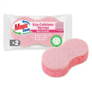 Magic Clean Premium Eco-Cellulose Sponge Non-Scratch целулозни гъби