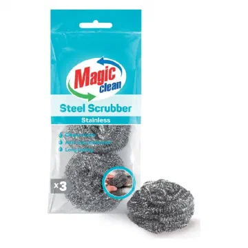 Magic Clean Steel Scrubber Stainless телчета от неръждаема стомана