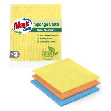 Magic Clean Sponge Cloth Super Absorbent биоразградими попивателни кърпи M