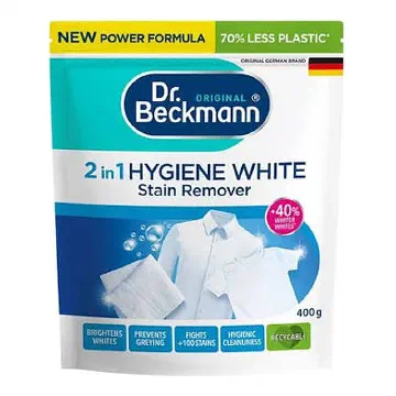Dr. Beckmann 2 in 1 Hygiene White препарат за петна за бяло пране